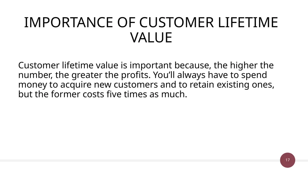 Unit 38 & 50: Customer Value Management P1 Explain - slide 17 of 28
