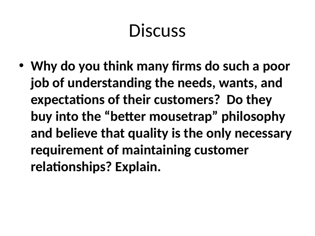 Customer Behavior and Customer Relationship - slide 6 of 41