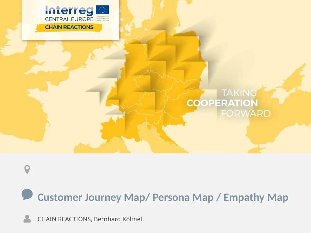 Customer Journey Map/ Persona Map / Empathy Map - slide 1 of 12