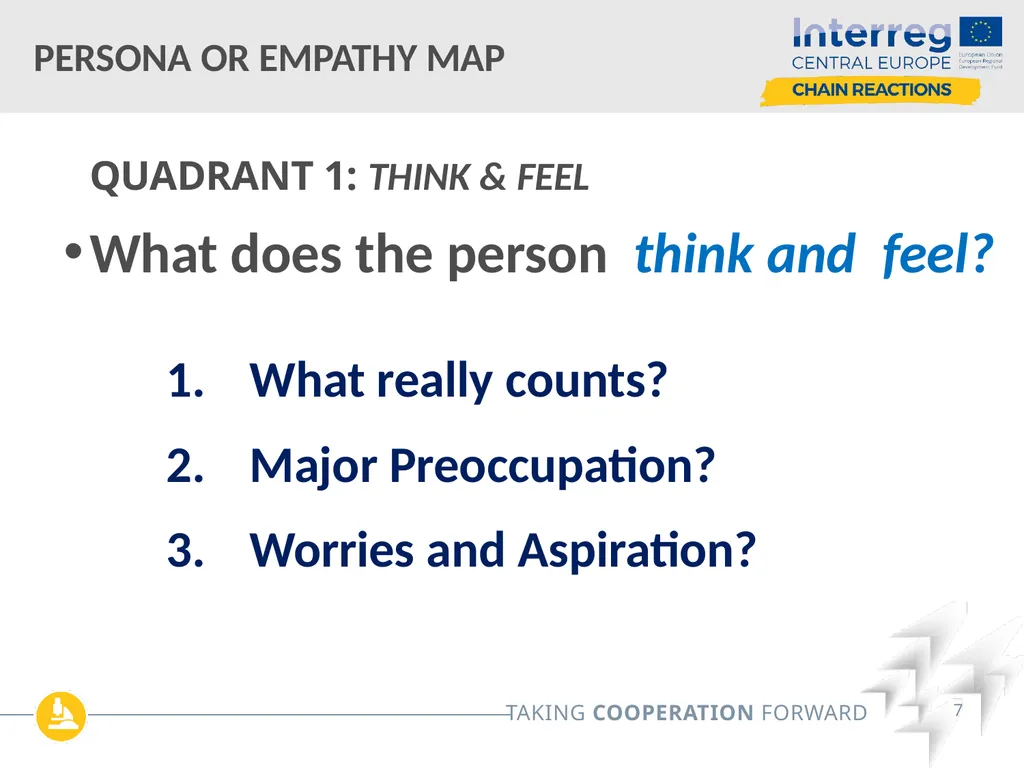 Customer Journey Map/ Persona Map / Empathy Map - slide 7 of 12
