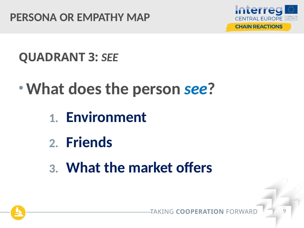 Customer Journey Map/ Persona Map / Empathy Map - slide 9 of 12