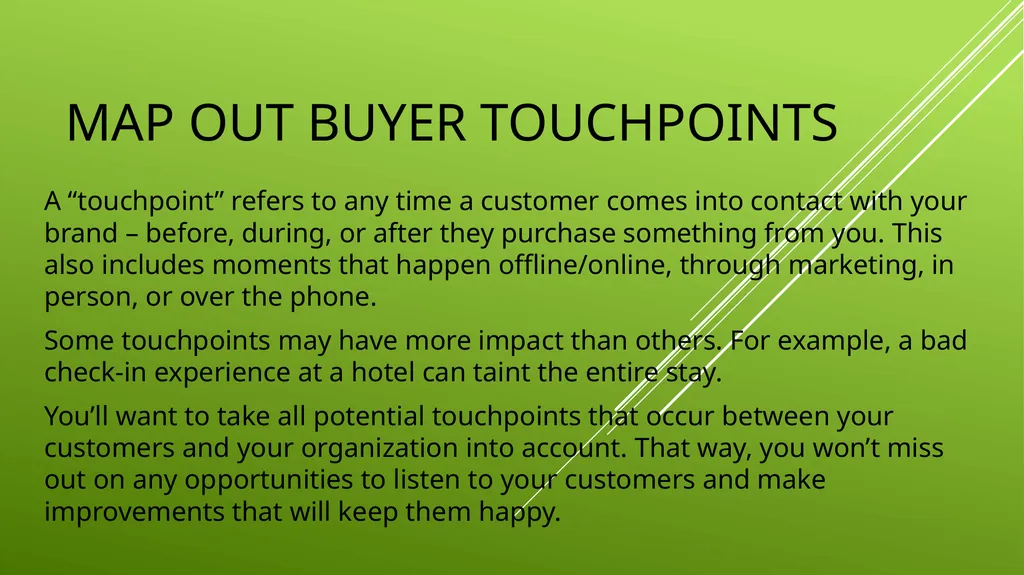 UNIT 2 MANAGING THE CUSTOMER EXPERIENCE LEARNING - slide 15 of 40