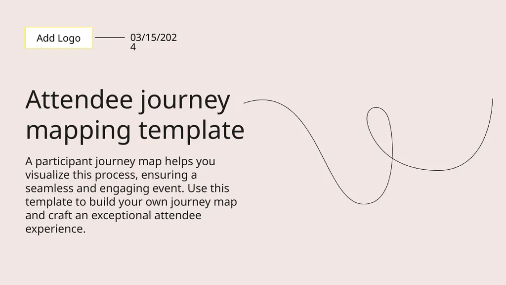 Attendee journey mapping template A participant - slide 1 of 13