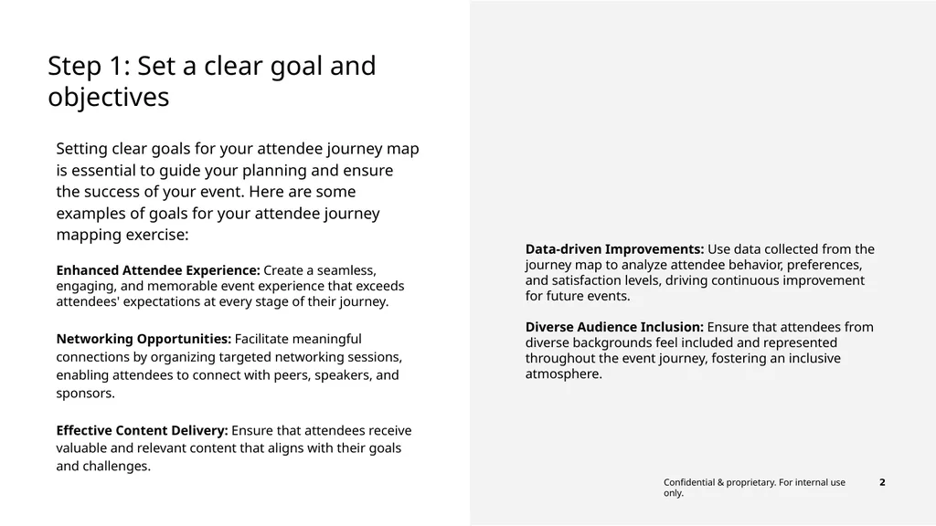 Attendee journey mapping template A participant - slide 2 of 13