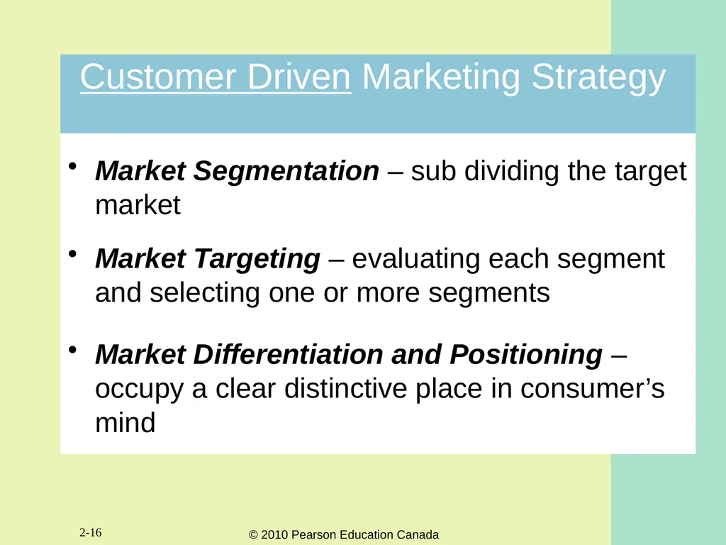 2-1 Chapter Two Marketing Strategy: Where - slide 16 of 26