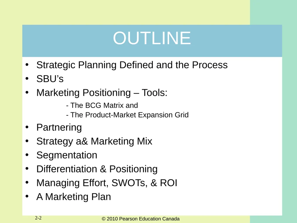 2-1 Chapter Two Marketing Strategy: Where - slide 2 of 26