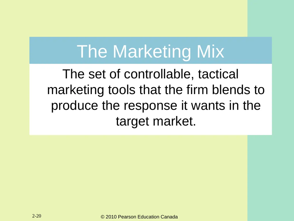2-1 Chapter Two Marketing Strategy: Where - slide 20 of 26