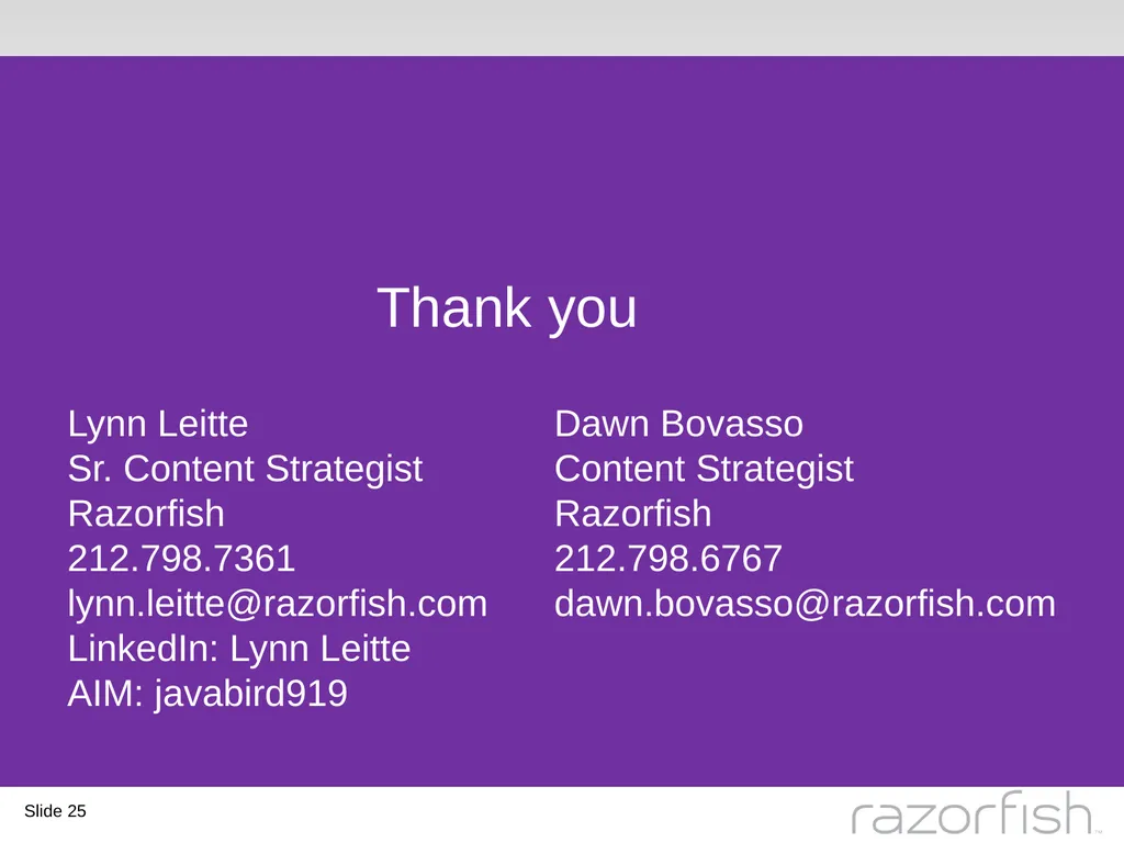 The Intersection of Library Science and User - slide 25 of 25