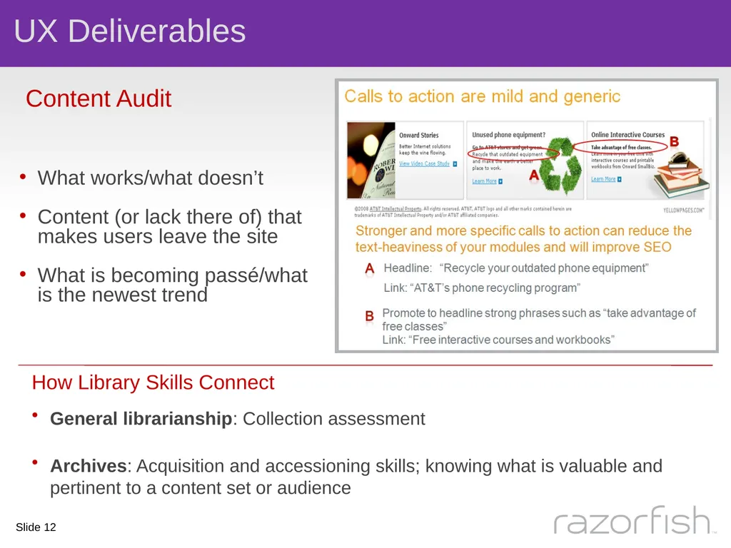 The Intersection of Library Science and User - slide 12 of 25