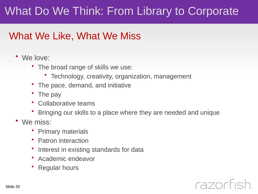 The Intersection of Library Science and User - slide 20 of 25