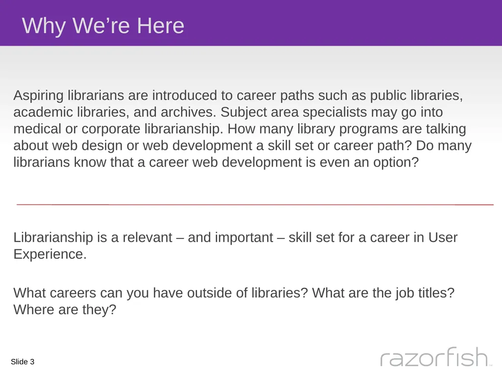 The Intersection of Library Science and User - slide 3 of 25