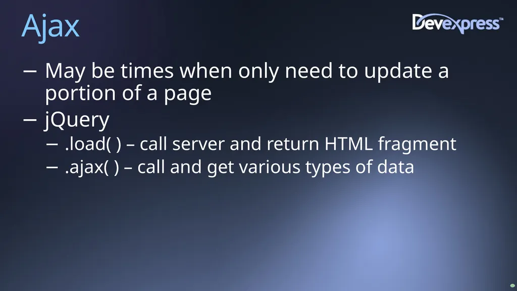 Improving Web Site Performance and Scalability - slide 23 of 27