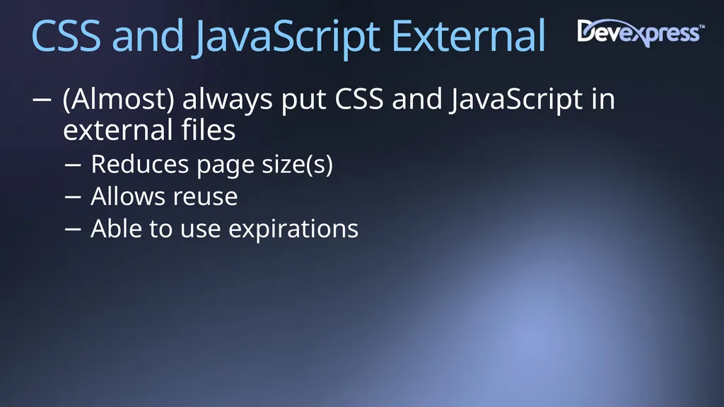 Improving Web Site Performance and Scalability - slide 14 of 27