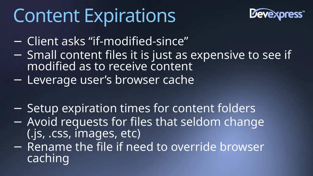 Improving Web Site Performance and Scalability - slide 12 of 27