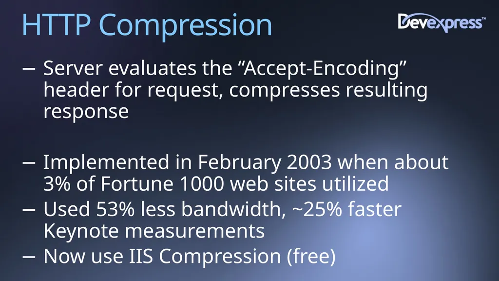 Improving Web Site Performance and Scalability - slide 10 of 27