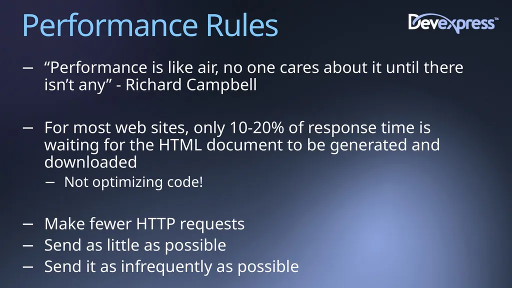 Improving Web Site Performance and Scalability - slide 3 of 27