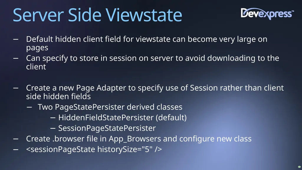 Improving Web Site Performance and Scalability - slide 22 of 27