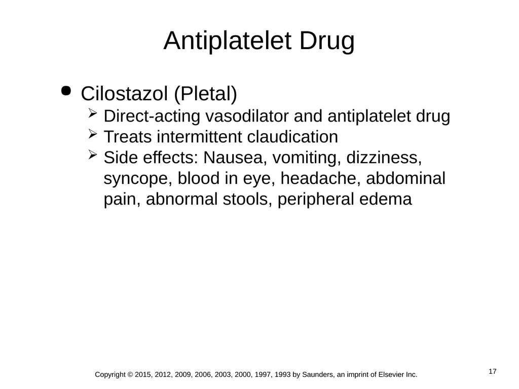 Chapter 46 Antihyperlipidemics and Peripheral - slide 17 of 24