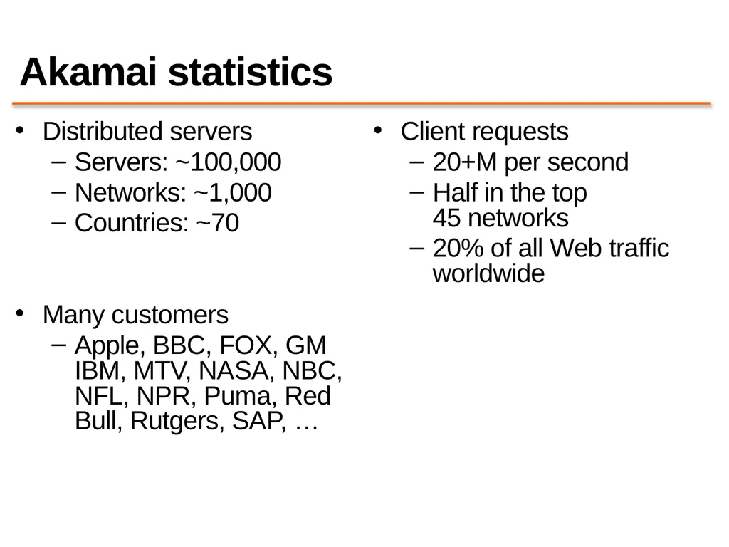 Content Distribution Networks COS 418: Distributed - slide 47 of 60