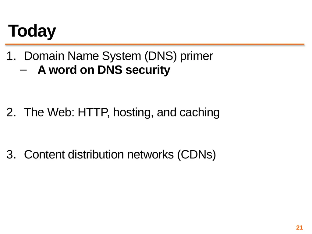 Content Distribution Networks COS 418: Distributed - slide 21 of 60