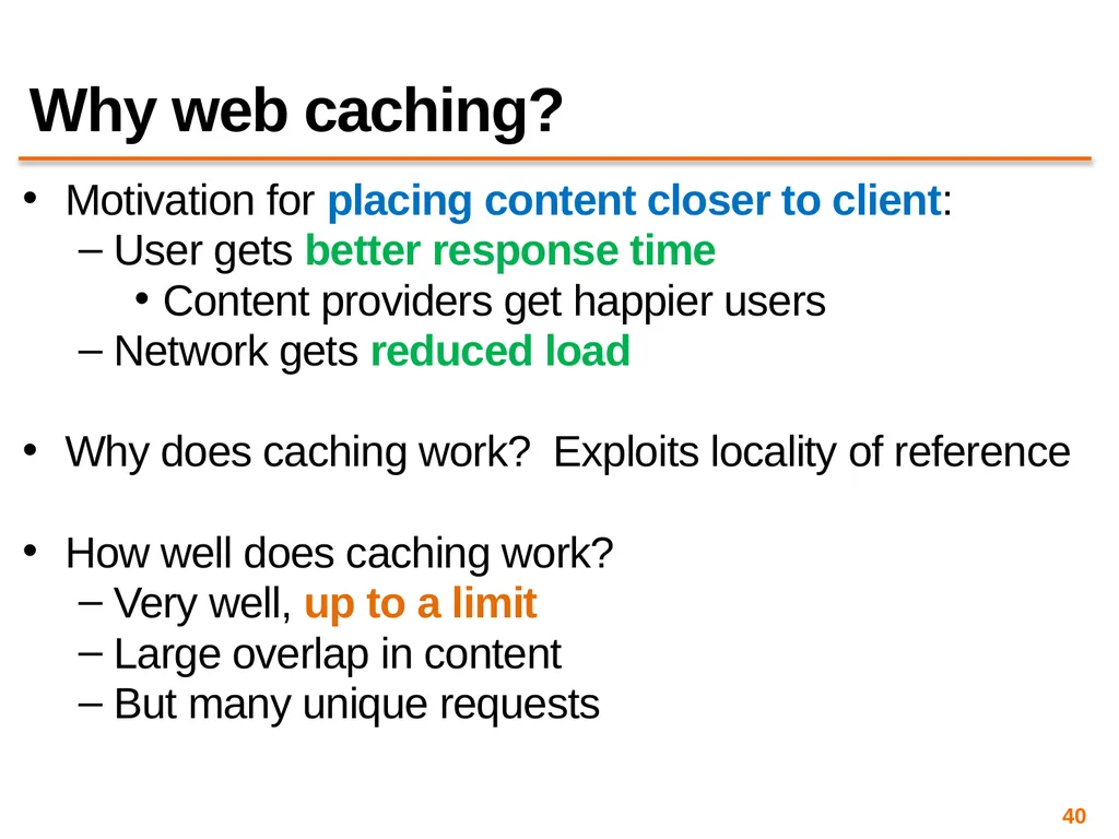 Content Distribution Networks COS 418: Distributed - slide 40 of 60
