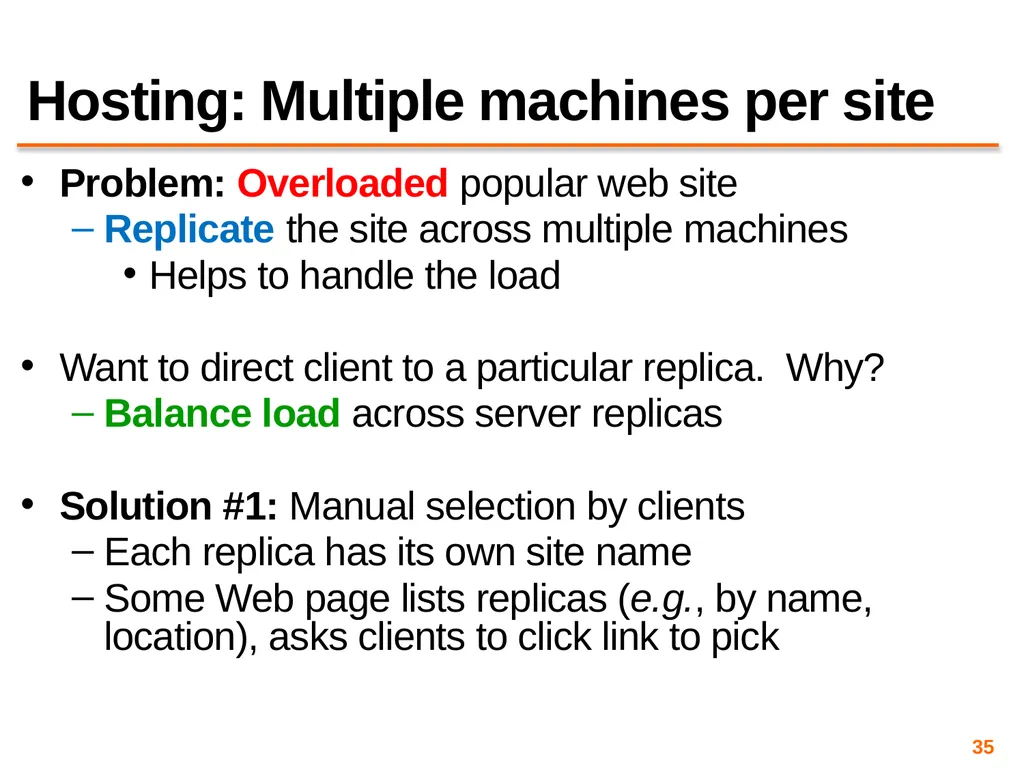 Content Distribution Networks COS 418: Distributed - slide 35 of 60