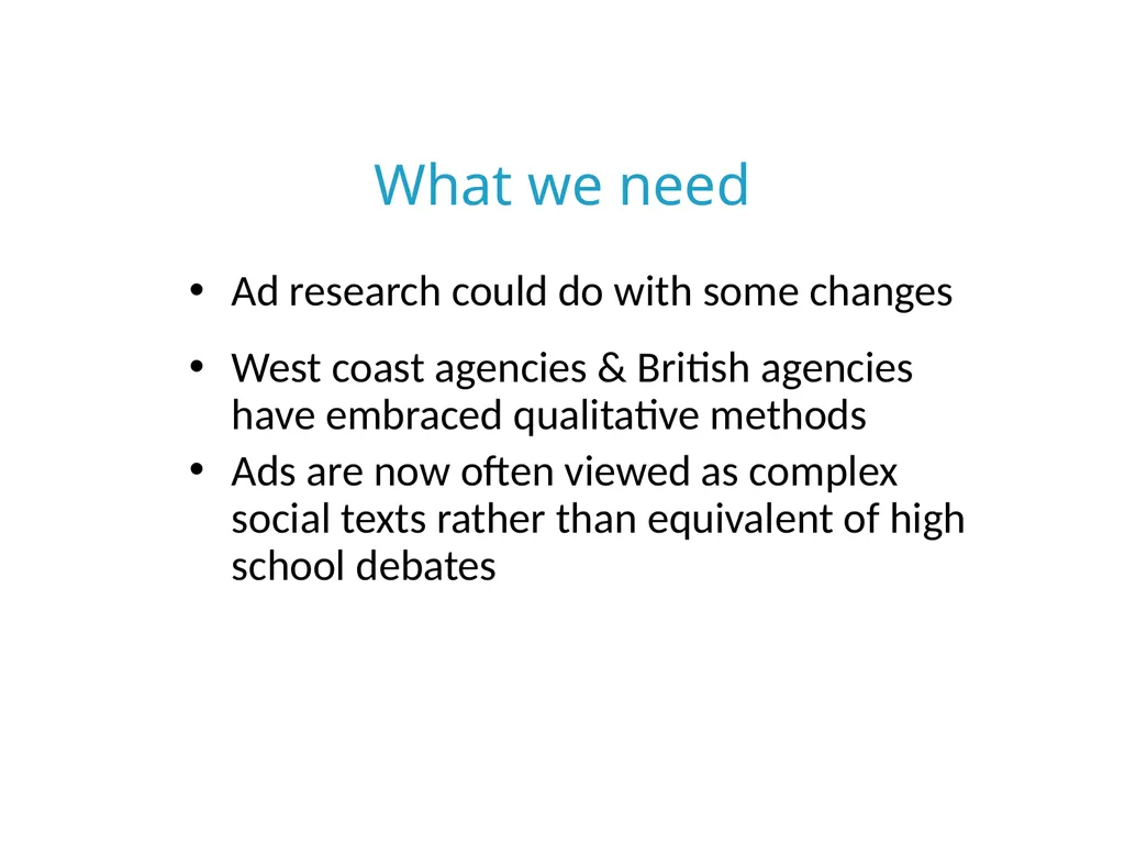 Advertising & Promotion Research 7 Objectives - slide 22 of 24
