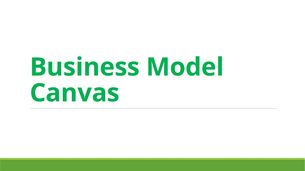 Business Model Canvas Customer Segments Who would - slide 1 of 37