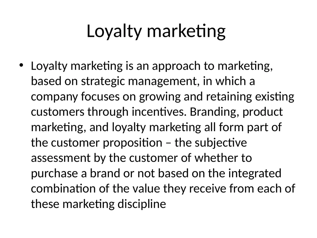 Costumer loyalty The loyalty business model The - slide 13 of 16