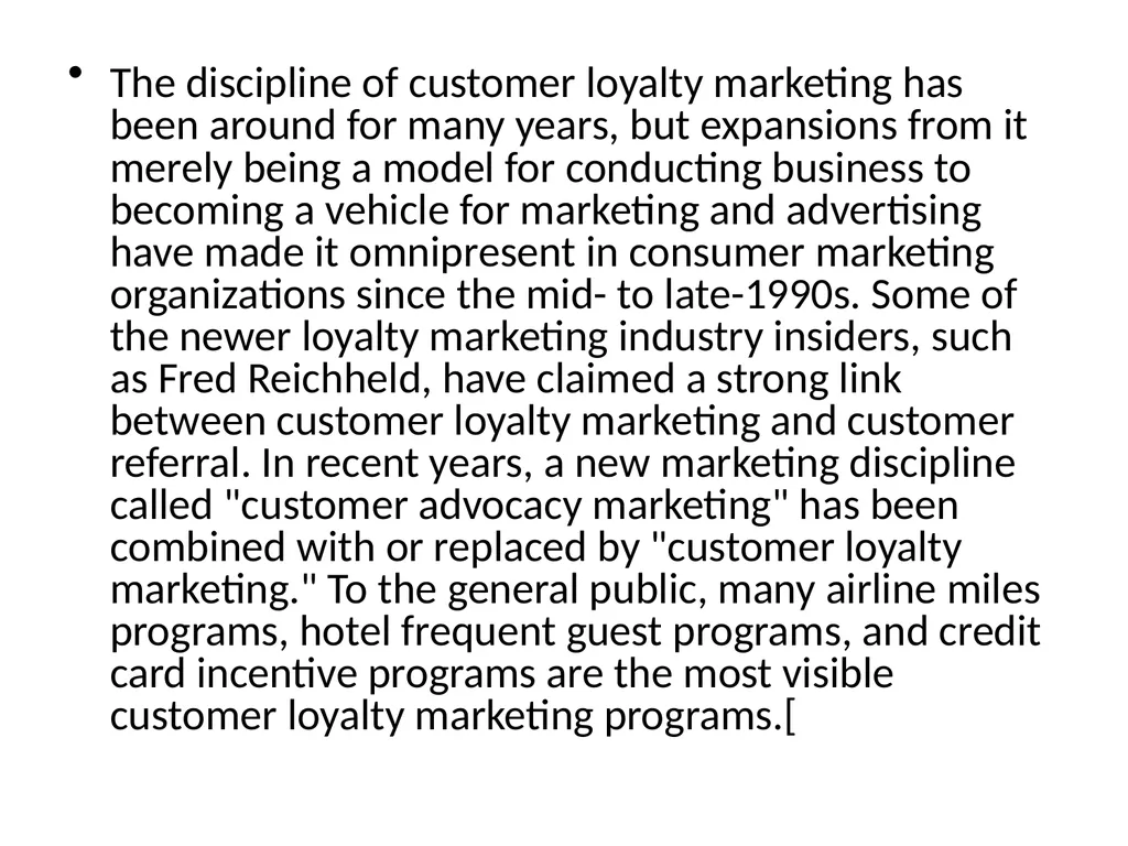 Costumer loyalty The loyalty business model The - slide 14 of 16