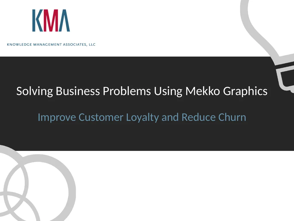 Solving Business Problems Using Mekko Graphics - slide 1 of 10