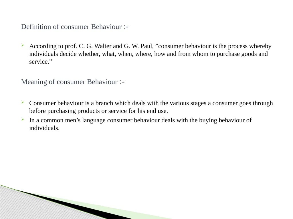 Prof. Sneha Mhatre Consumer Behaviour and - slide 2 of 28
