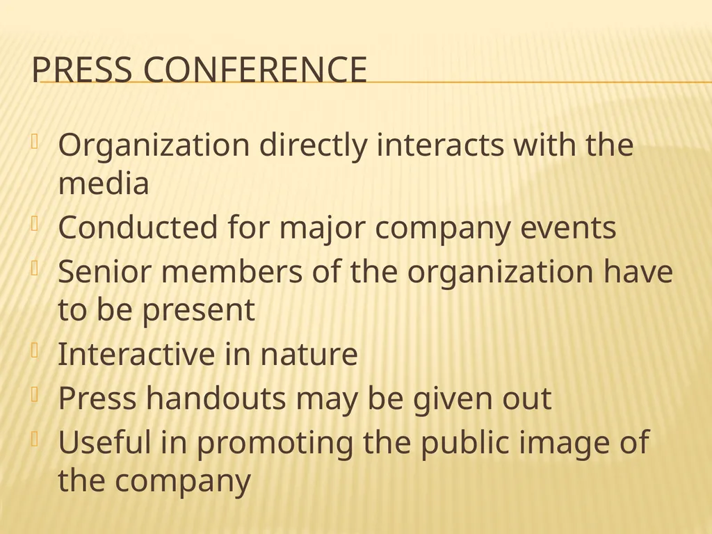 PUBLIC RELATIONs Definition Public relations is - slide 19 of 26