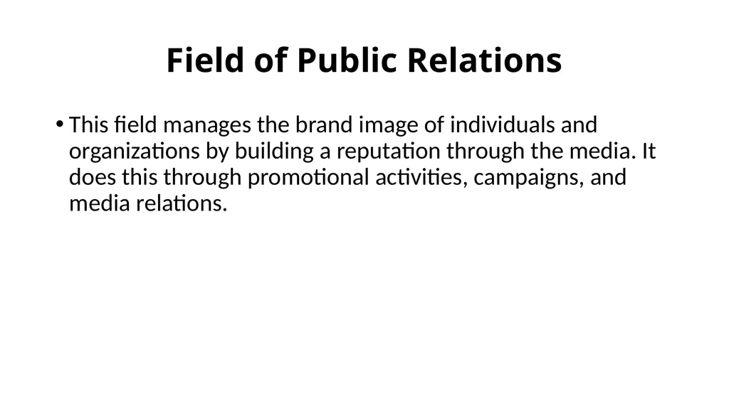 Public Relations Officer: Role and Duties - slide 3 of 7