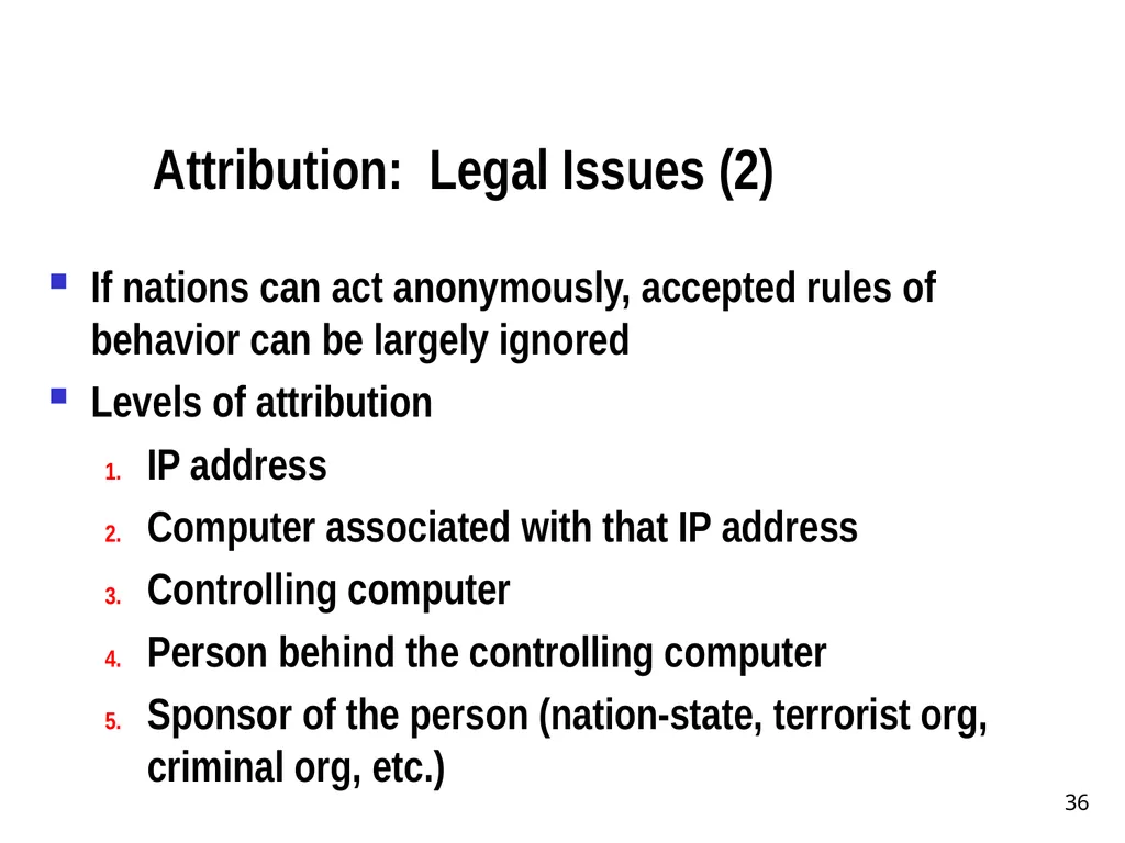 Chapter 15 – Cyber Operations Part I Cyber “A - slide 35 of 42