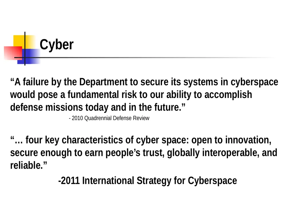 Chapter 15 – Cyber Operations Part I Cyber “A - slide 2 of 42