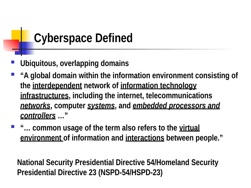 Chapter 15 – Cyber Operations Part I Cyber “A - slide 4 of 42