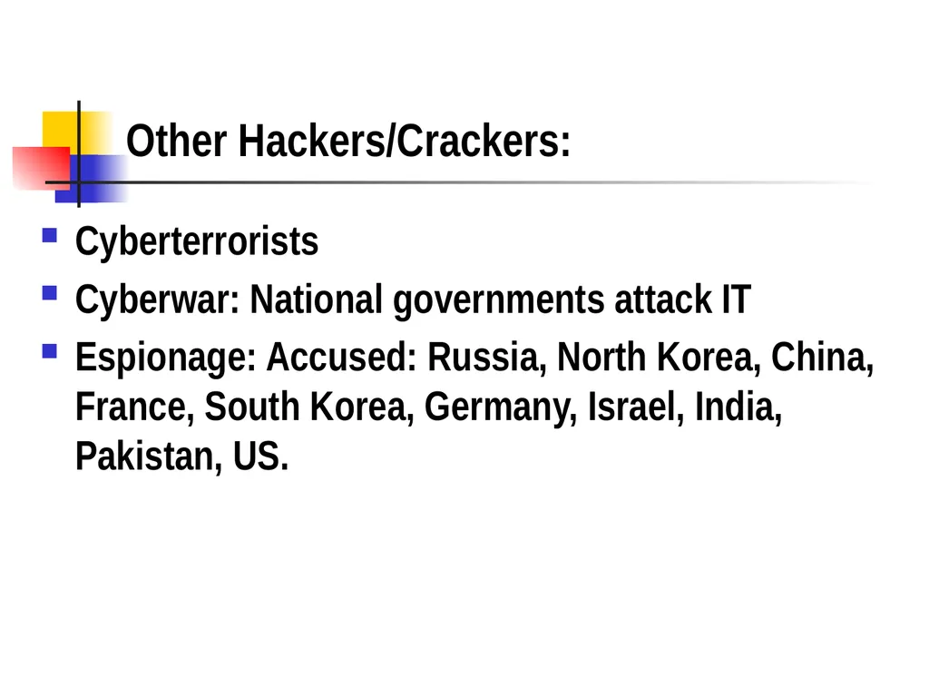 Chapter 15 – Cyber Operations Part I Cyber “A - slide 9 of 42