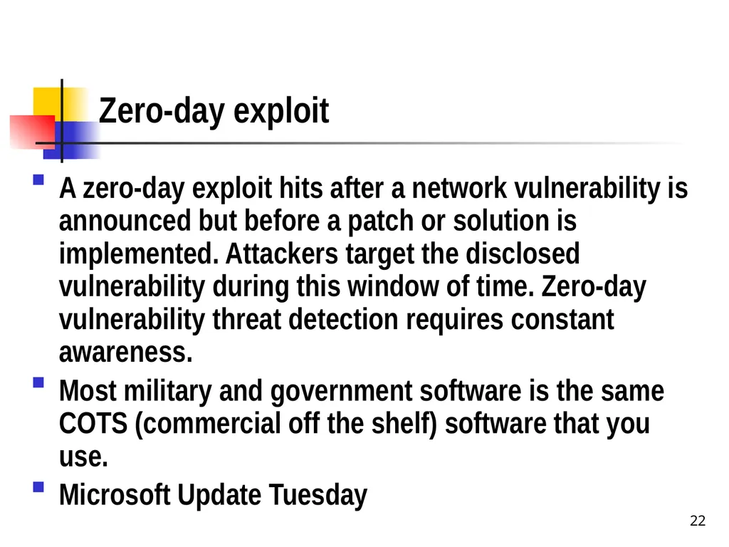 Chapter 15 – Cyber Operations Part I Cyber “A - slide 22 of 42