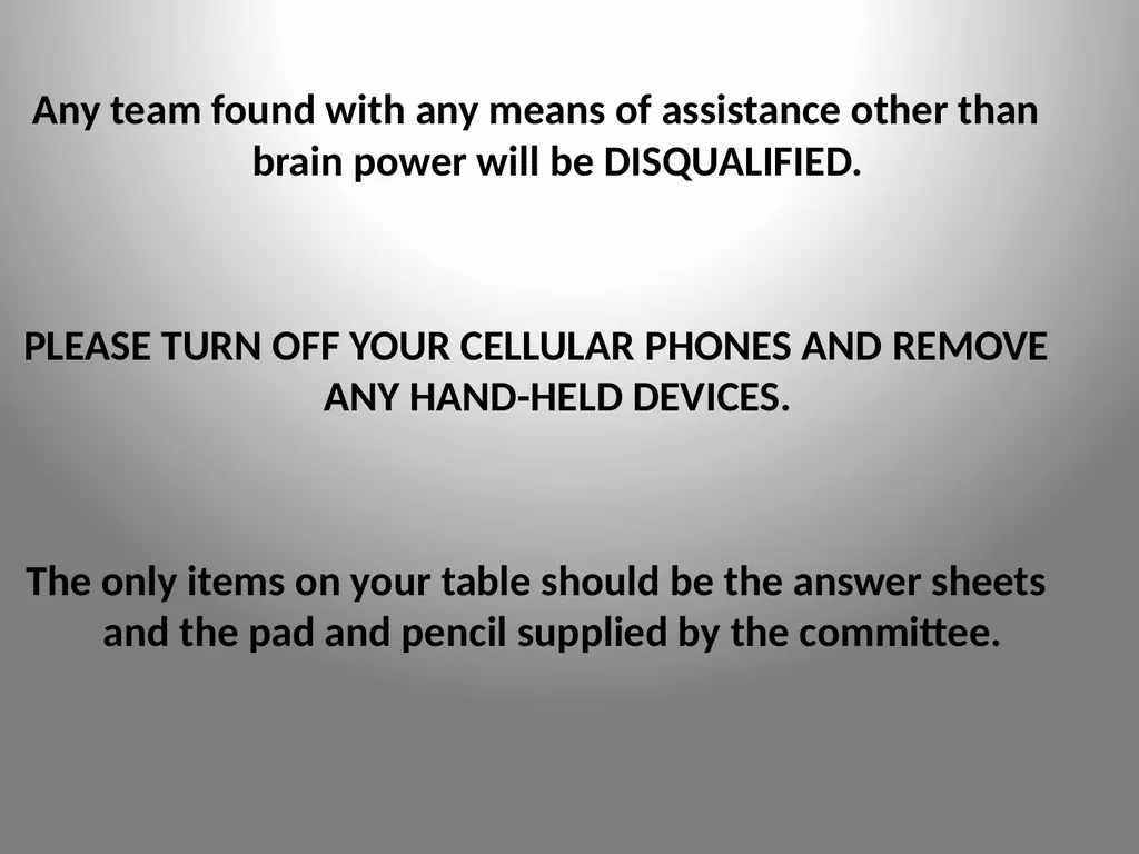 Academic World Quest 2013 We wish to thank the - slide 7 of 134