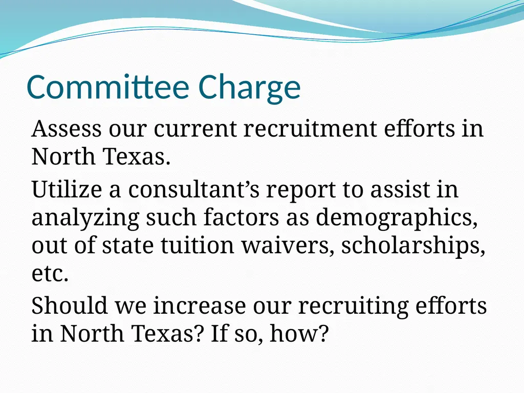 Enrollment-Recruiting Advisory Committee Committee - slide 3 of 28