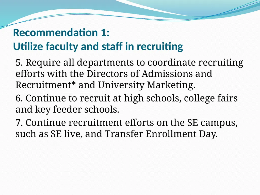 Enrollment-Recruiting Advisory Committee Committee - slide 6 of 28