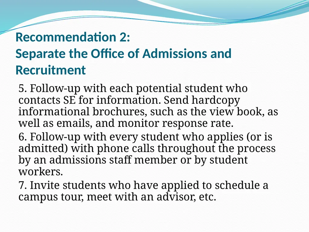 Enrollment-Recruiting Advisory Committee Committee - slide 9 of 28