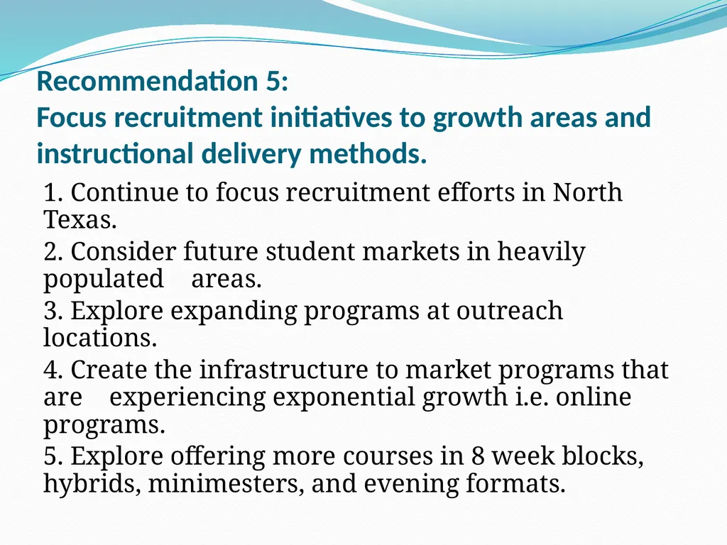 Enrollment-Recruiting Advisory Committee Committee - slide 18 of 28