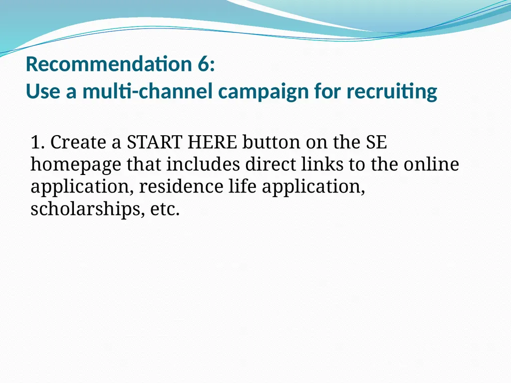 Enrollment-Recruiting Advisory Committee Committee - slide 21 of 28