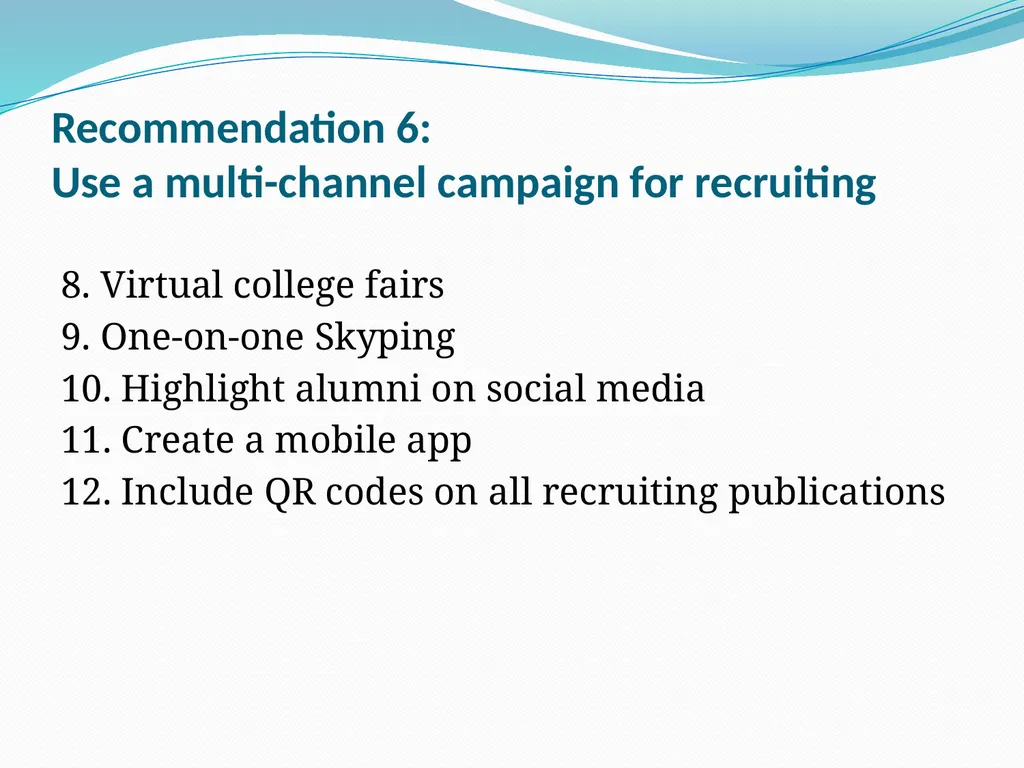 Enrollment-Recruiting Advisory Committee Committee - slide 24 of 28