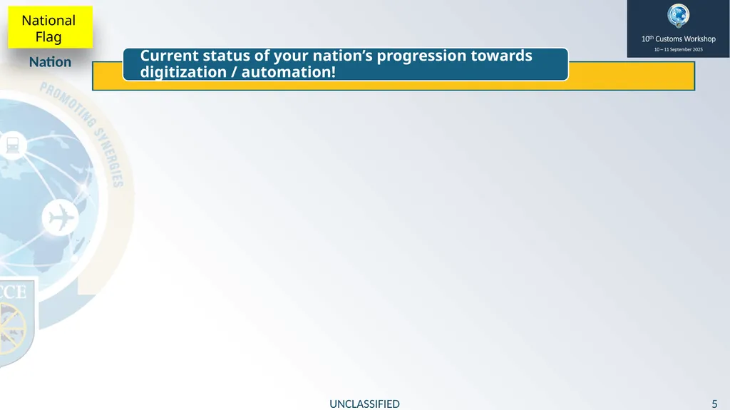 10th Customs Workshop 10 – 11 September 2025 - slide 5 of 10