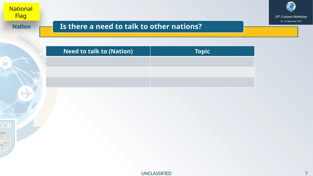 10th Customs Workshop 10 – 11 September 2025 - slide 7 of 10