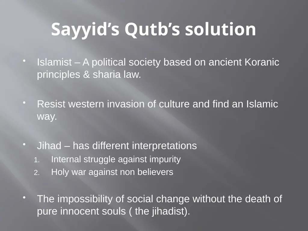 The motivation behind terrorism religious - slide 8 of 19