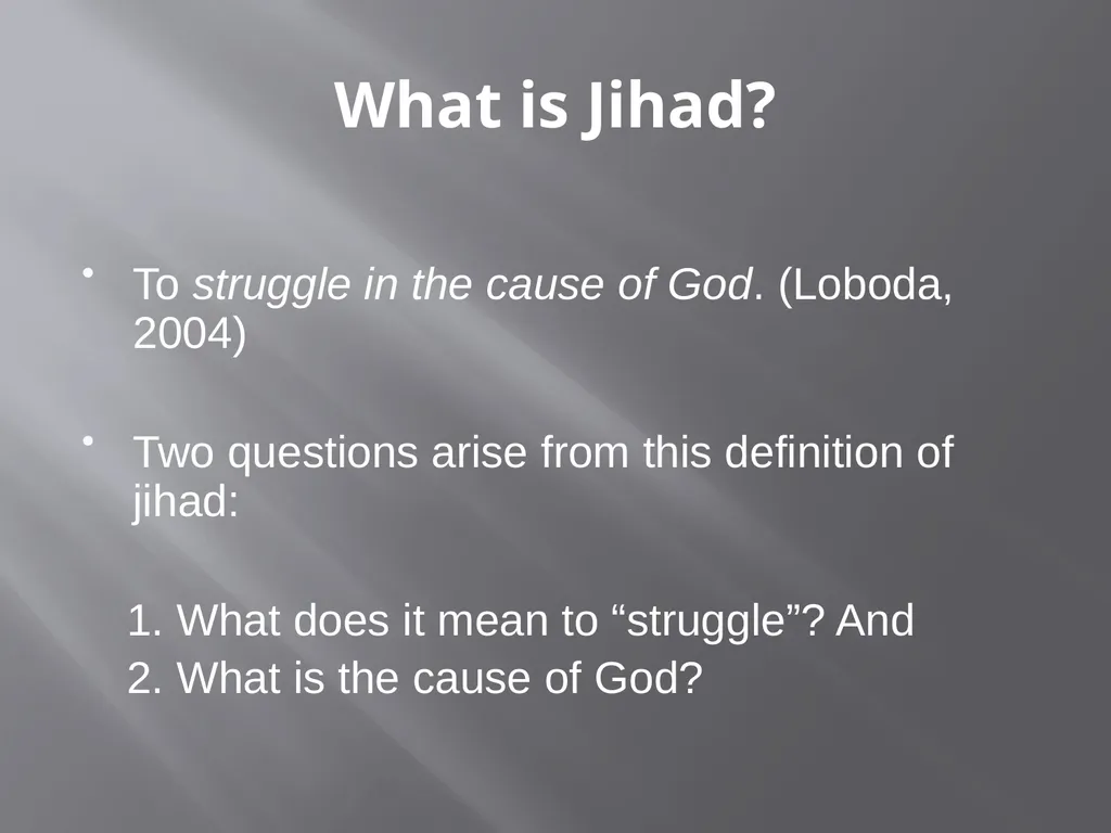 The motivation behind terrorism religious - slide 9 of 19